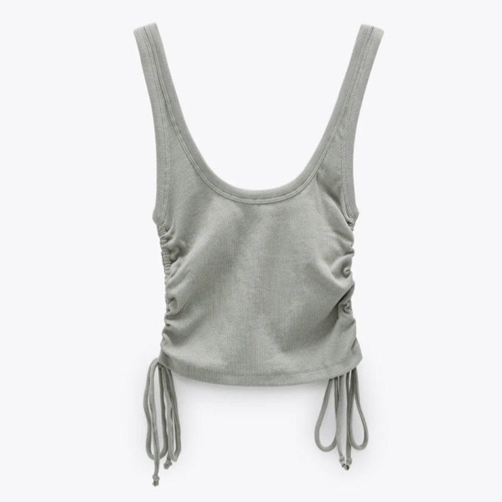 Zara | Side Ruched Tank Top